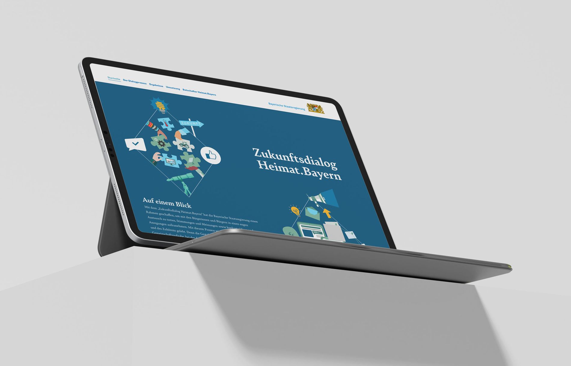 Webseite zukunftsdialog.bayern